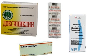 Антибиотики, которые могут применяться при лечении угревой сыпи Крем с антибиотиком при акне