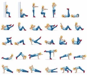 Борьба с животом Борьба с животом с помощбю упражнений