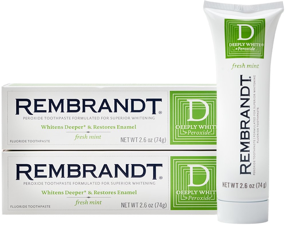 Rembrandt Deeply White Whitening Fluoride Toothpaste Mint