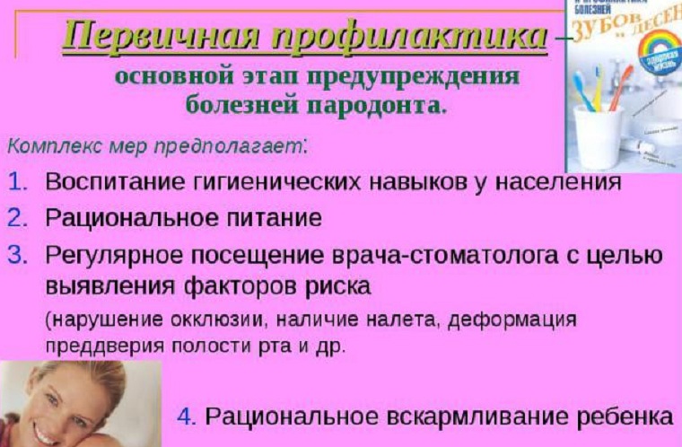 Первичная профилактика пародонтоза