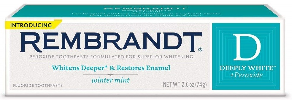 Rembrandt Deeply White Whitening Fluoride Toothpaste Winter Mint