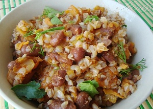 Гречка и фасоль